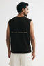 Black Premium Cotton Sleeveless T-Shirt