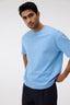 Sky Blue Premium Cotton T-Shirt