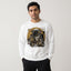 Starfarer Astronaut Graphic Printed Crewneck Sweatshirt | White