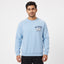Fortune & Faith Dice Graphic Printed Crewneck Sweatshirt | Light Blue