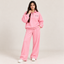 "Be Yourself" Script Quarter-Zip & Wide-Leg Co-Ord Set – Baby Pink