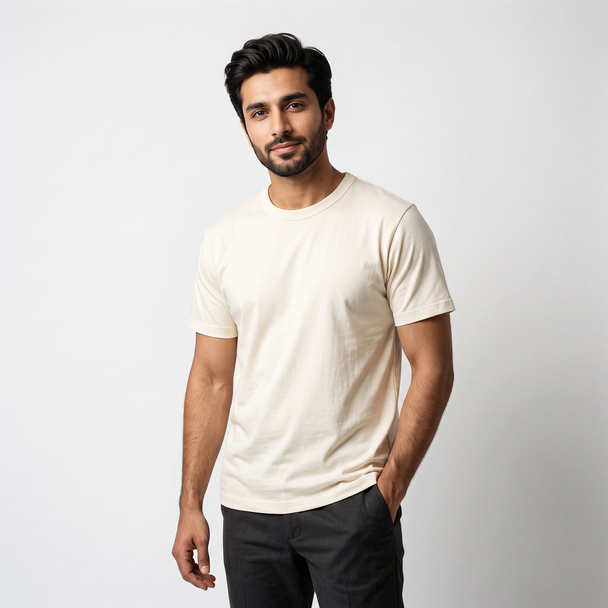Off-White Classic Premium T-Shirt | Regular Fit Casual Tee