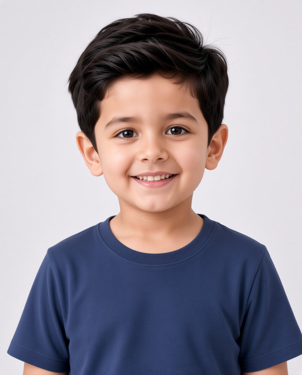 Premium Cotton Shirt for Boys –Navy Blue Main image