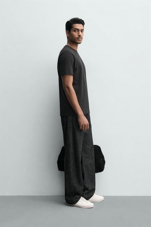 Black Premium Cotton T-Shirt