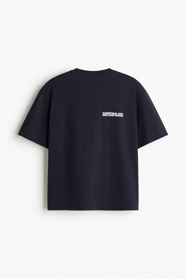 Black Premium Printed Cotton T-Shirt
