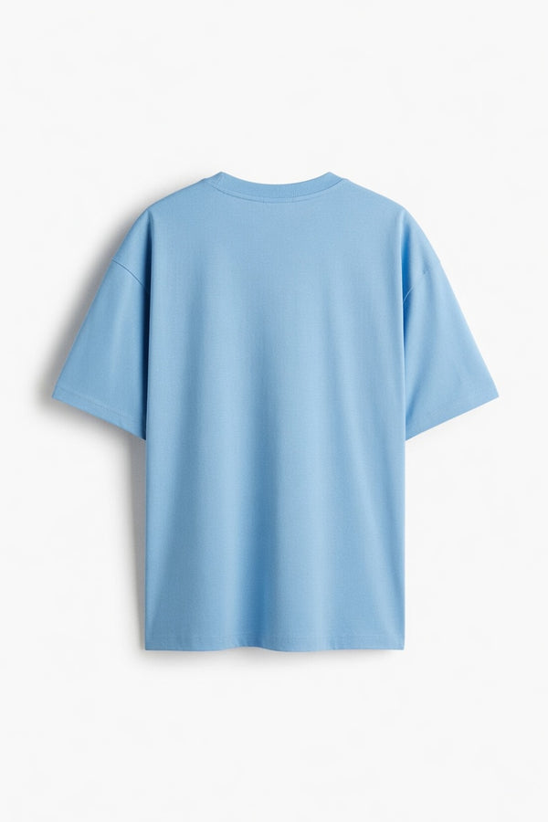 Sky Blue Premium Cotton T-Shirt