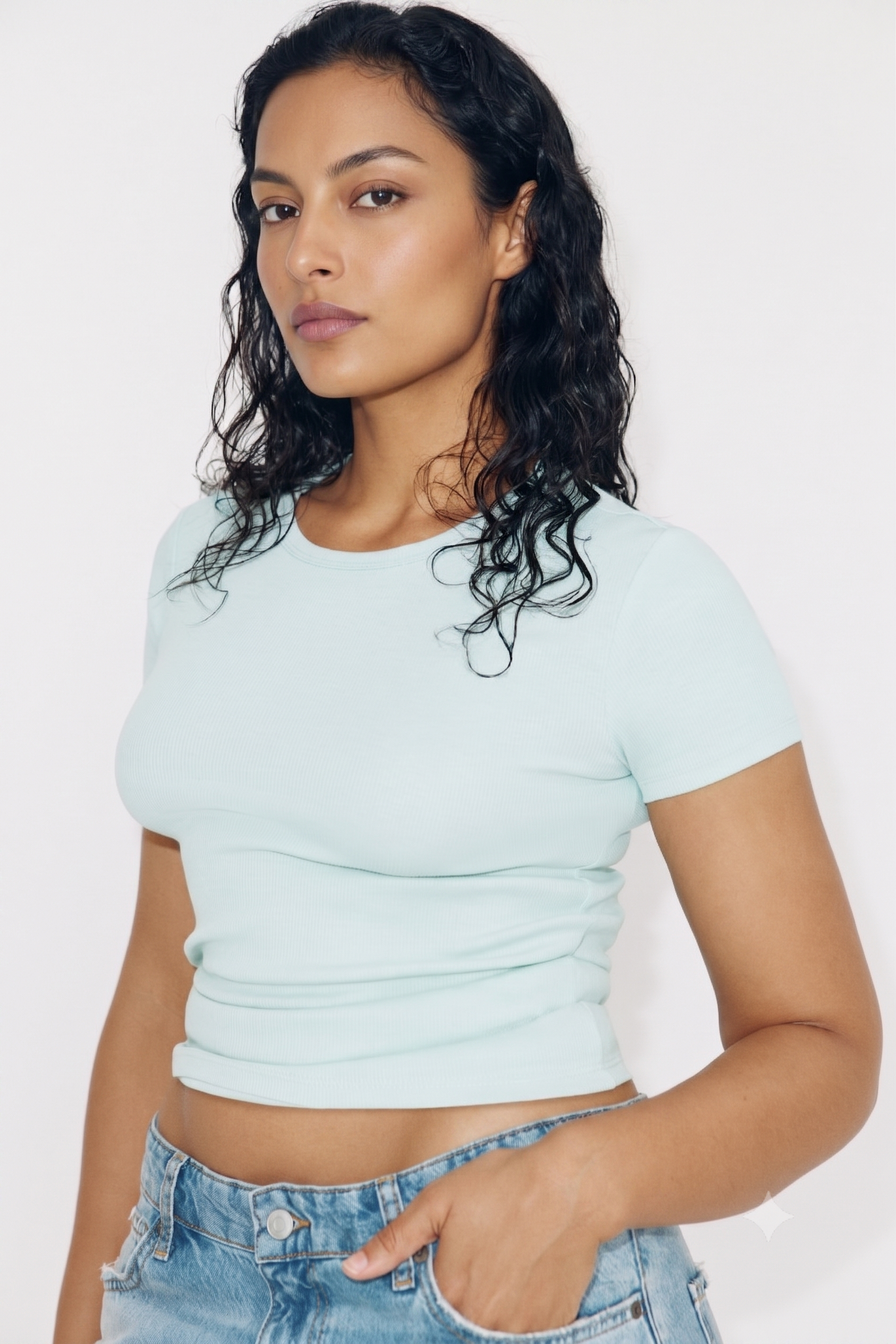 Sea Green Premium Cotton T-Shirt Main image