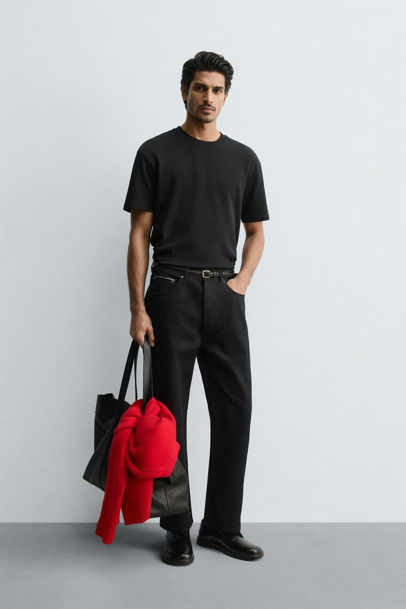 Black Premium Cotton T-Shirt Secondary image
