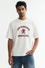 White Premium Printed Cotton T-Shirt