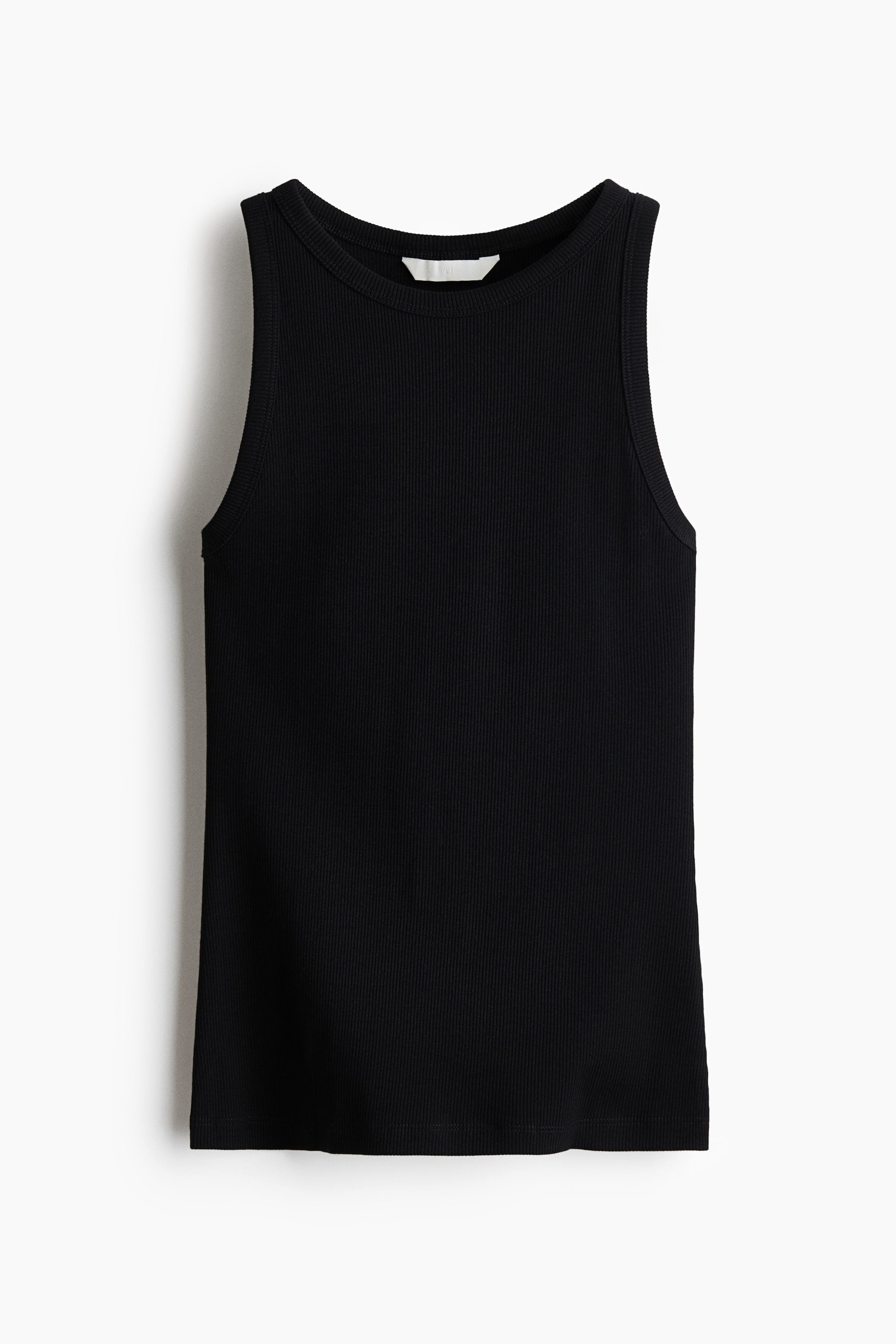 Black Premium Cotton Sleeveless T-Shirt