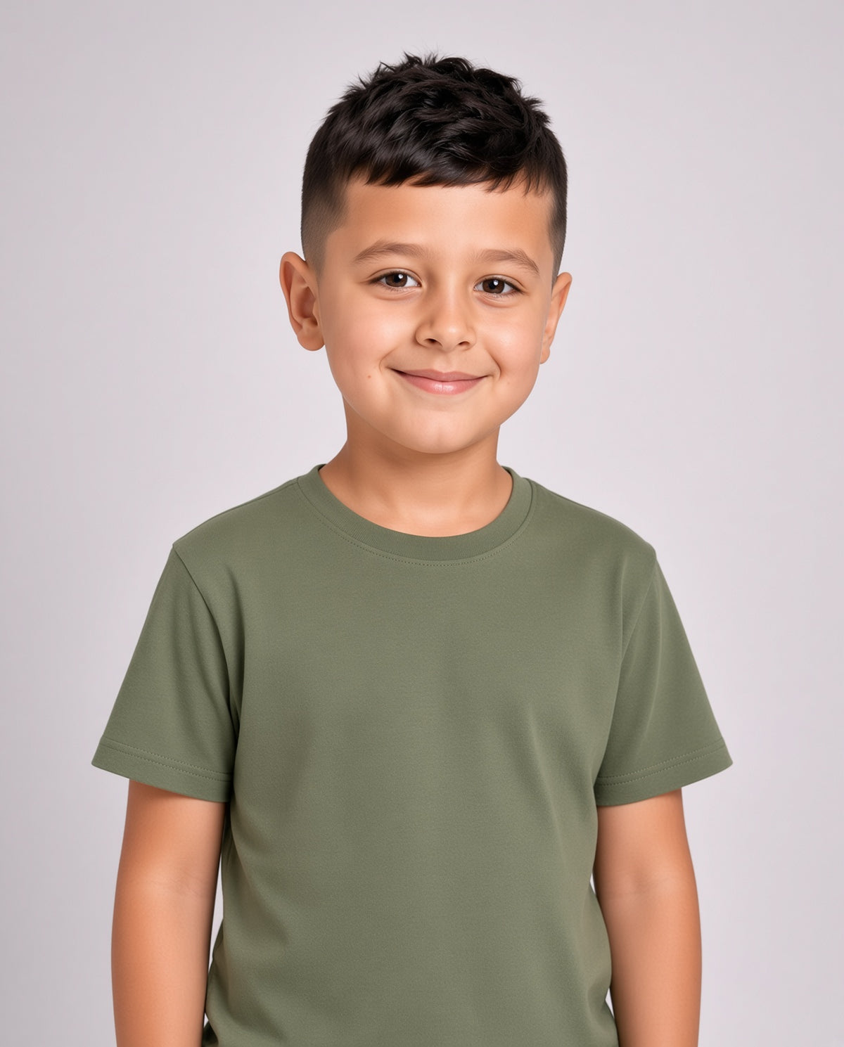 Premium Cotton Shirt for Boys –Sage Green Main image