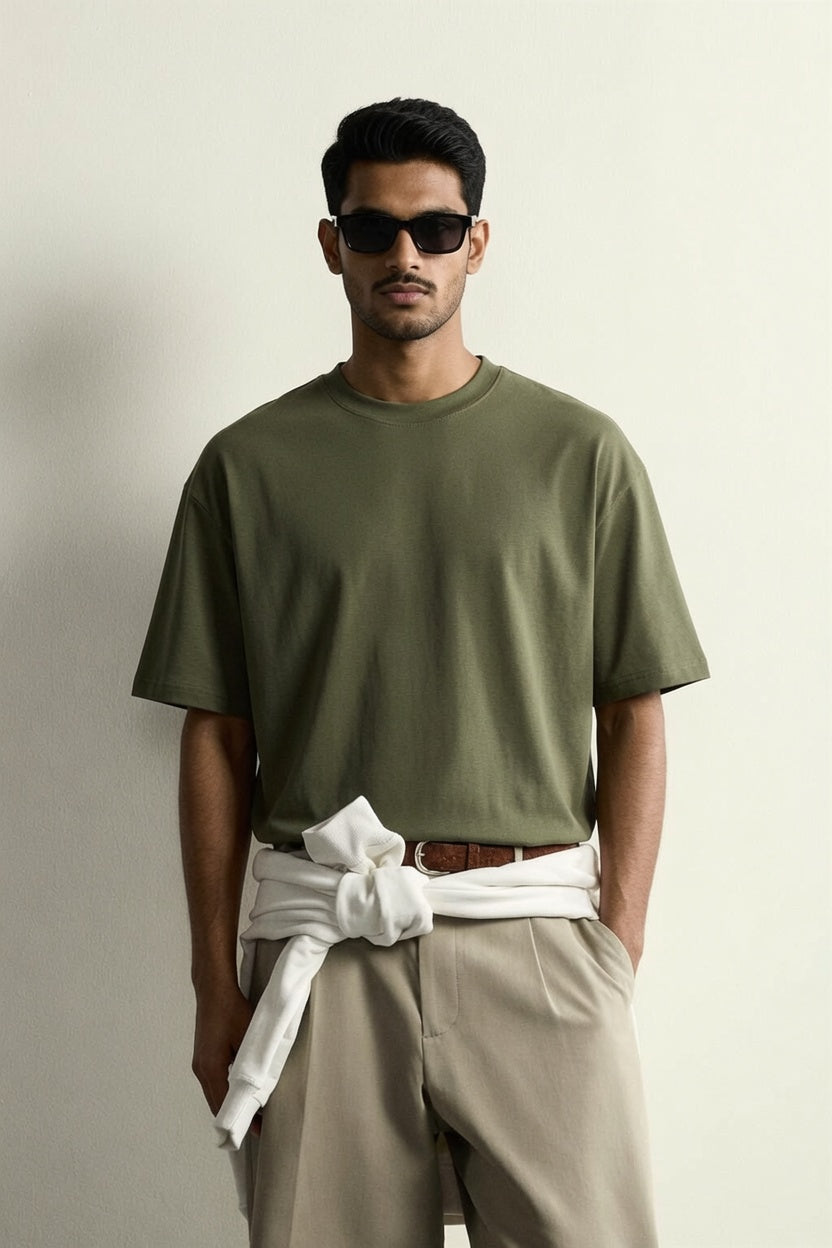 Green Premium Cotton T-Shirt