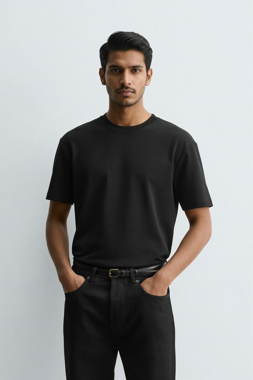 Black Premium Cotton T-Shirt Main image