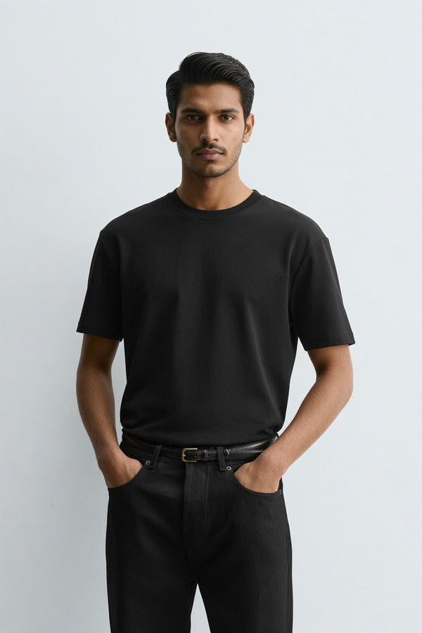 Black Premium Cotton T-Shirt