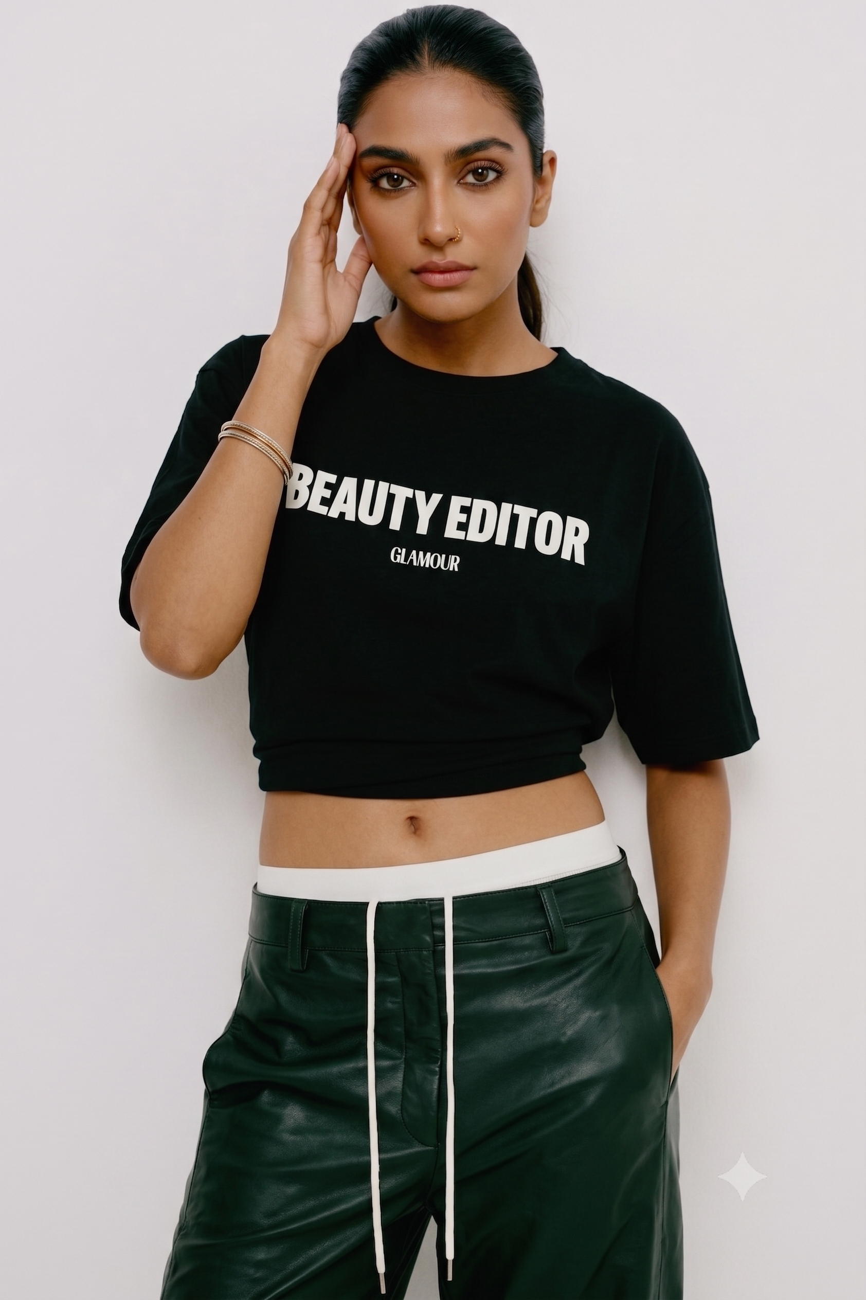 Black Premium Printed Cotton T-Shirt