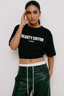 Black Premium Printed Cotton T-Shirt