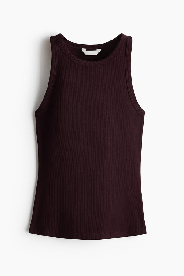 Maroon Premium Cotton Sleeveless T-Shirt