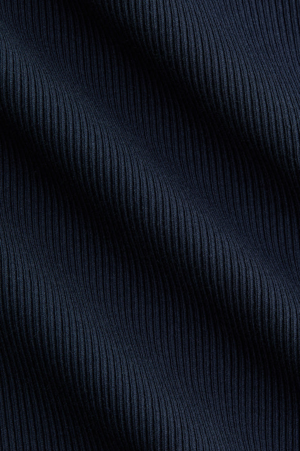 Navy Blue Premium Cotton Sleeveless T-Shirt