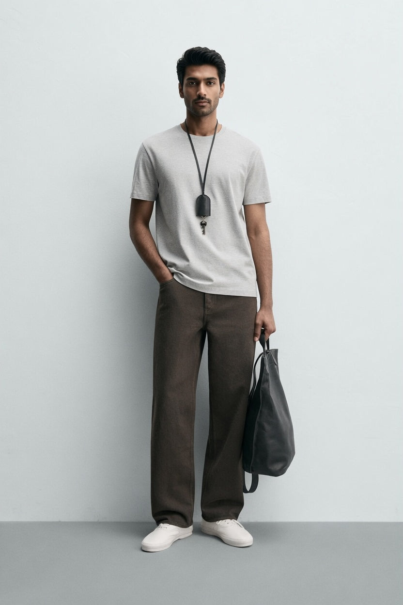 Gray Premium Cotton T-Shirt Secondary image