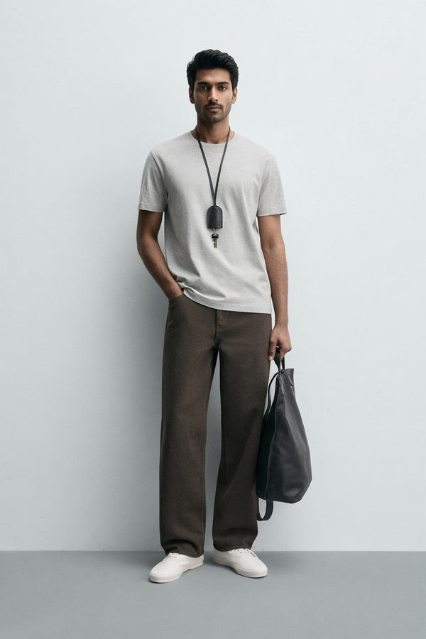 Gray Premium Cotton T-Shirt