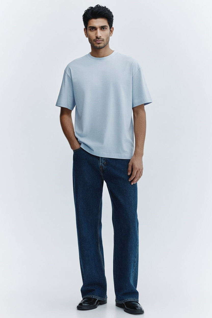 Sky Blue Premium Cotton T-Shirt Main image