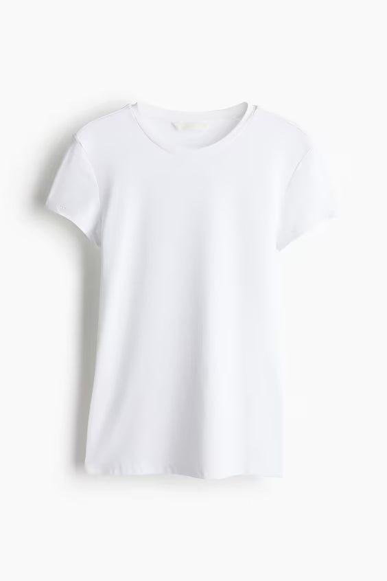 White Premium Cotton T-Shirt