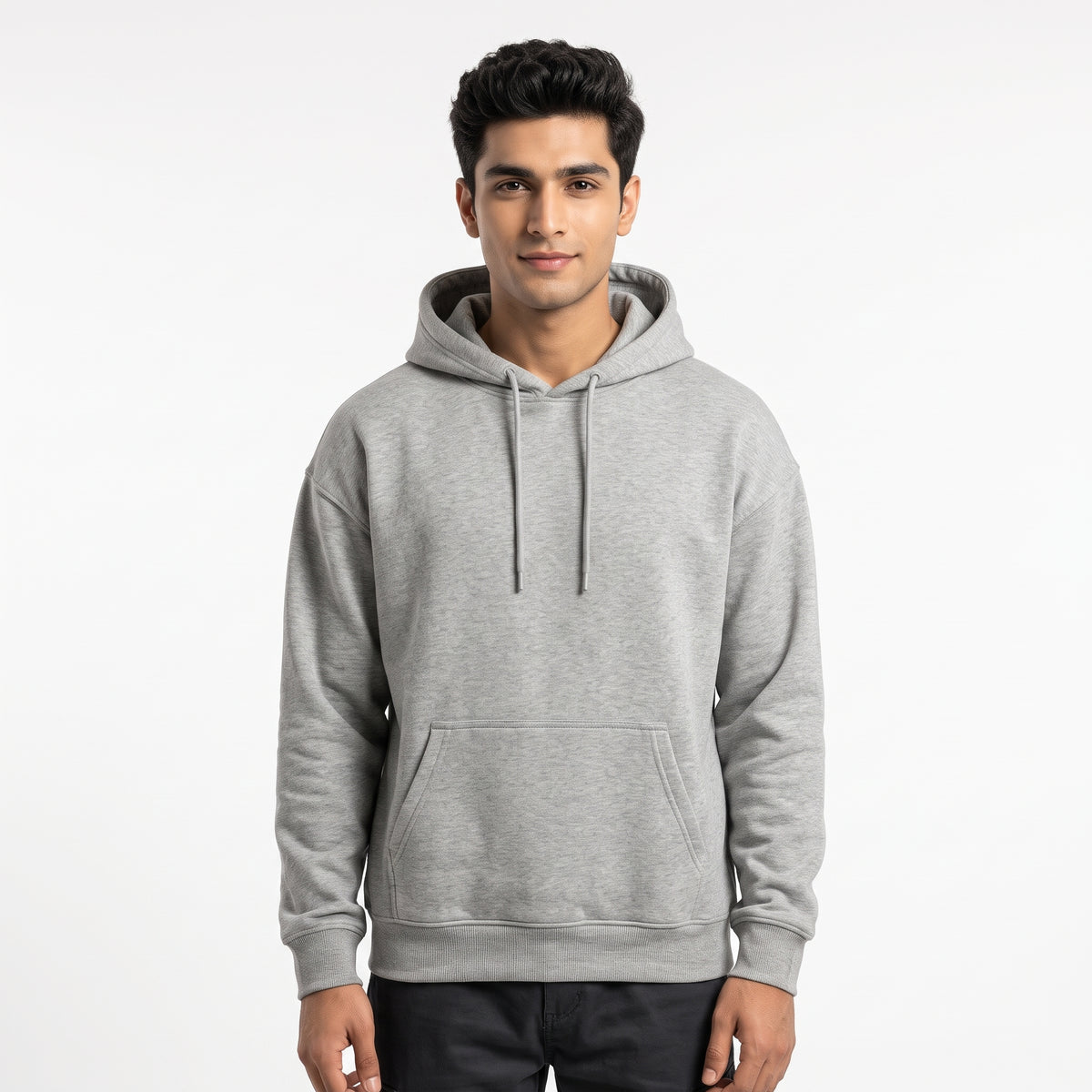 Essential Solid Pullover Hoodie –Color Variations Available Main image