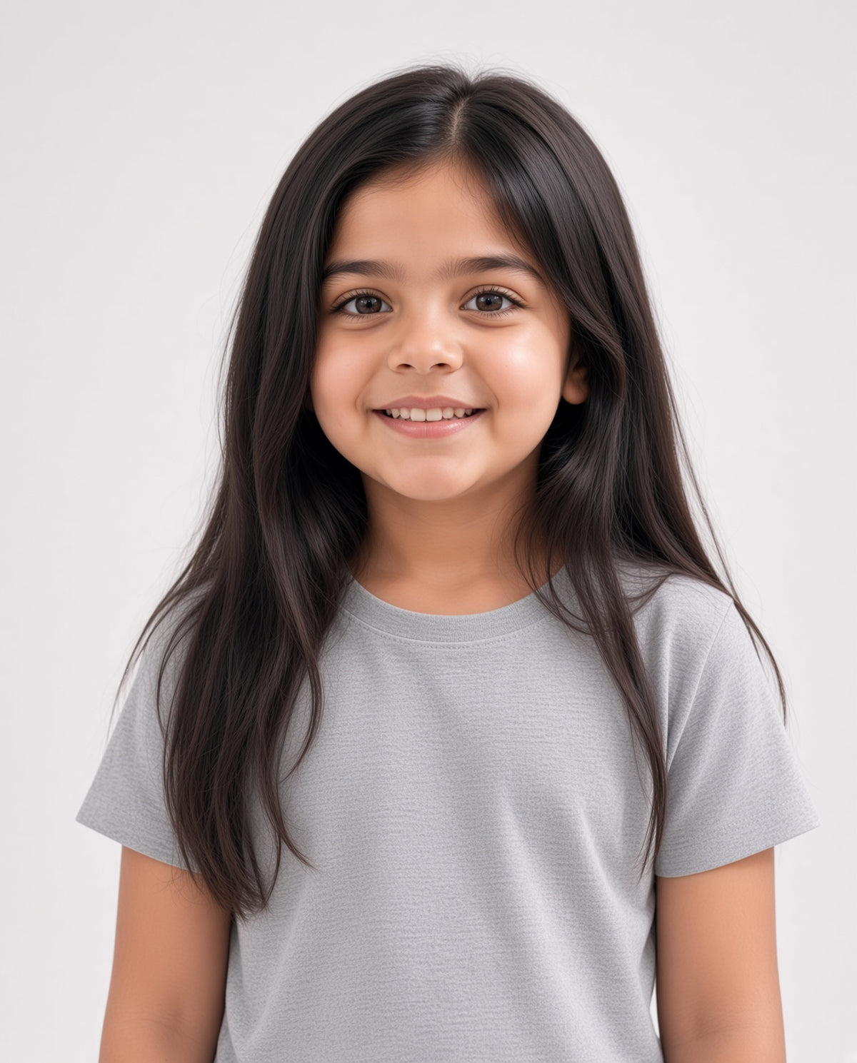 Premium Cotton Shirt for Girls –Gray
