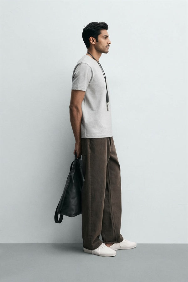 Gray Premium Cotton T-Shirt