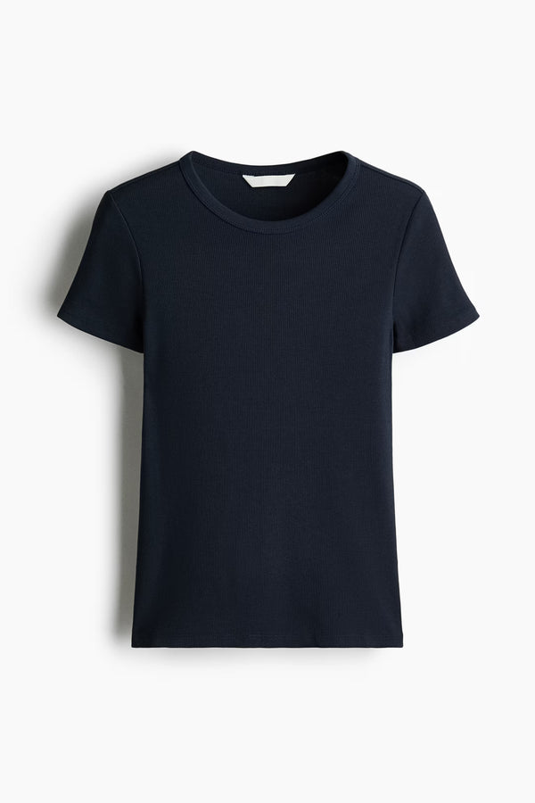 Navy Blue Premium Cotton T-Shirt