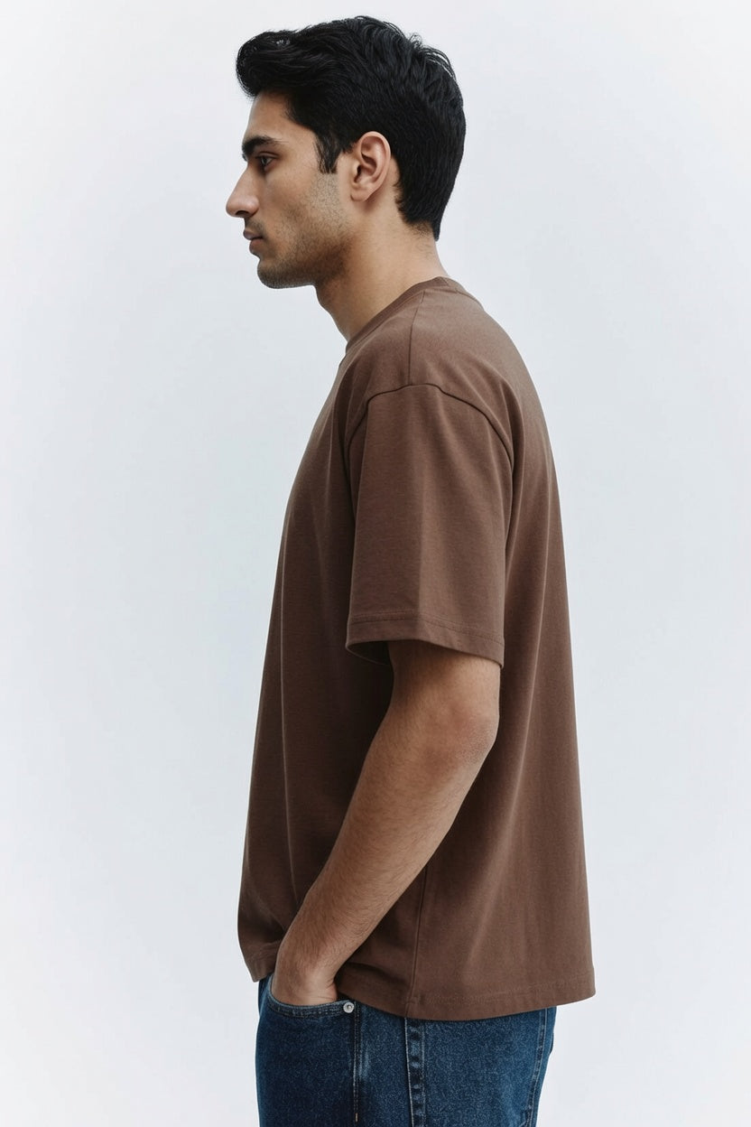 Brown Premium Cotton T-Shirt