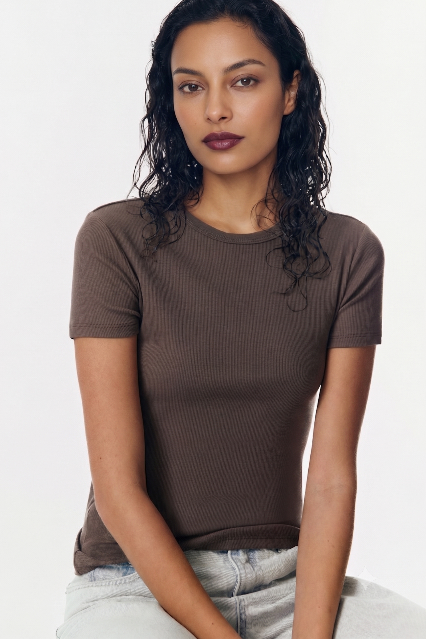 Brown Premium Cotton T-Shirt