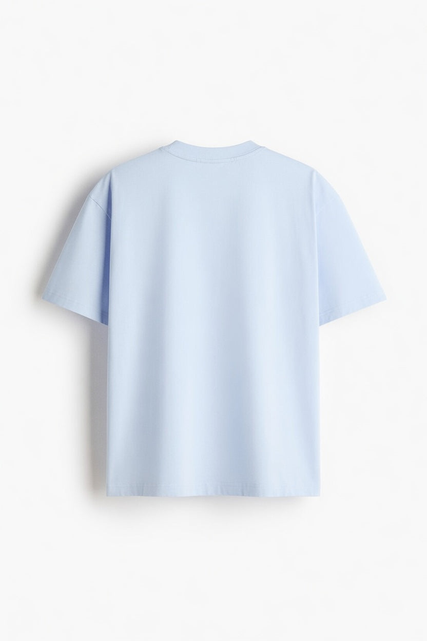 Sky Blue Premium Cotton T-Shirt