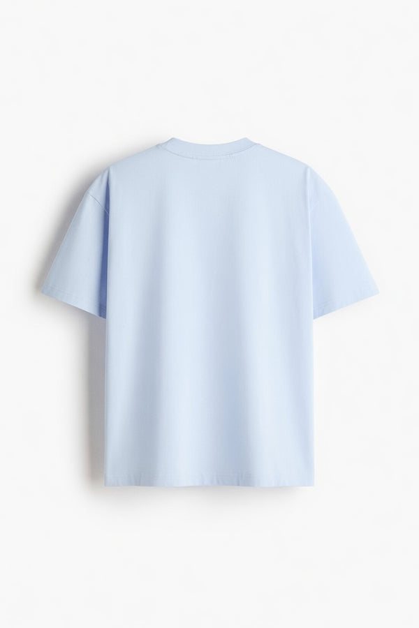 Sky Blue Premium Cotton T-Shirt