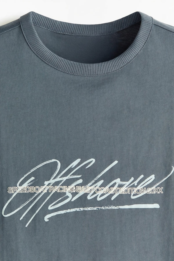 Gray Premium Cotton Sleeveless T-Shirt