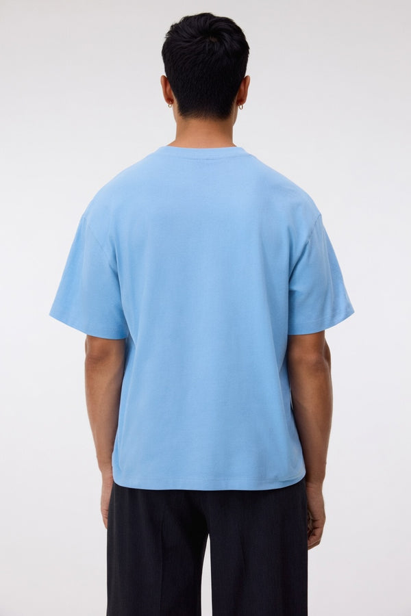 Sky Blue Premium Cotton T-Shirt
