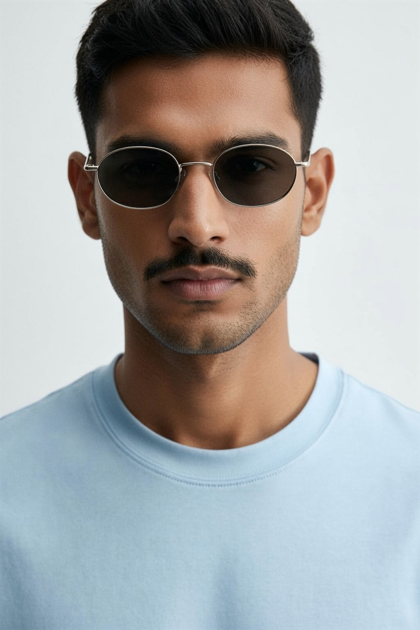 Sky Blue Premium Cotton T-Shirt