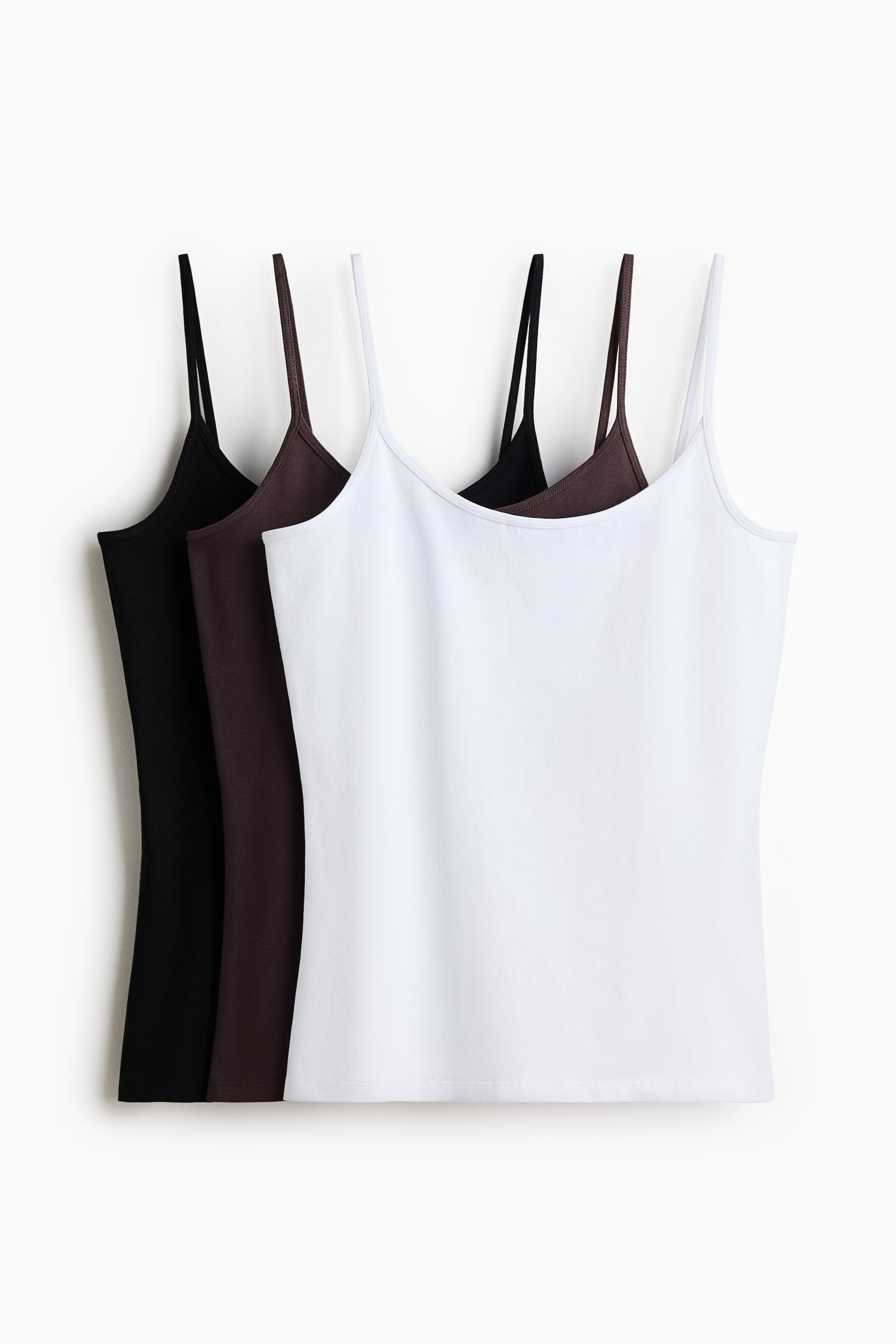 Listing 1  women white,brow,black tank top
