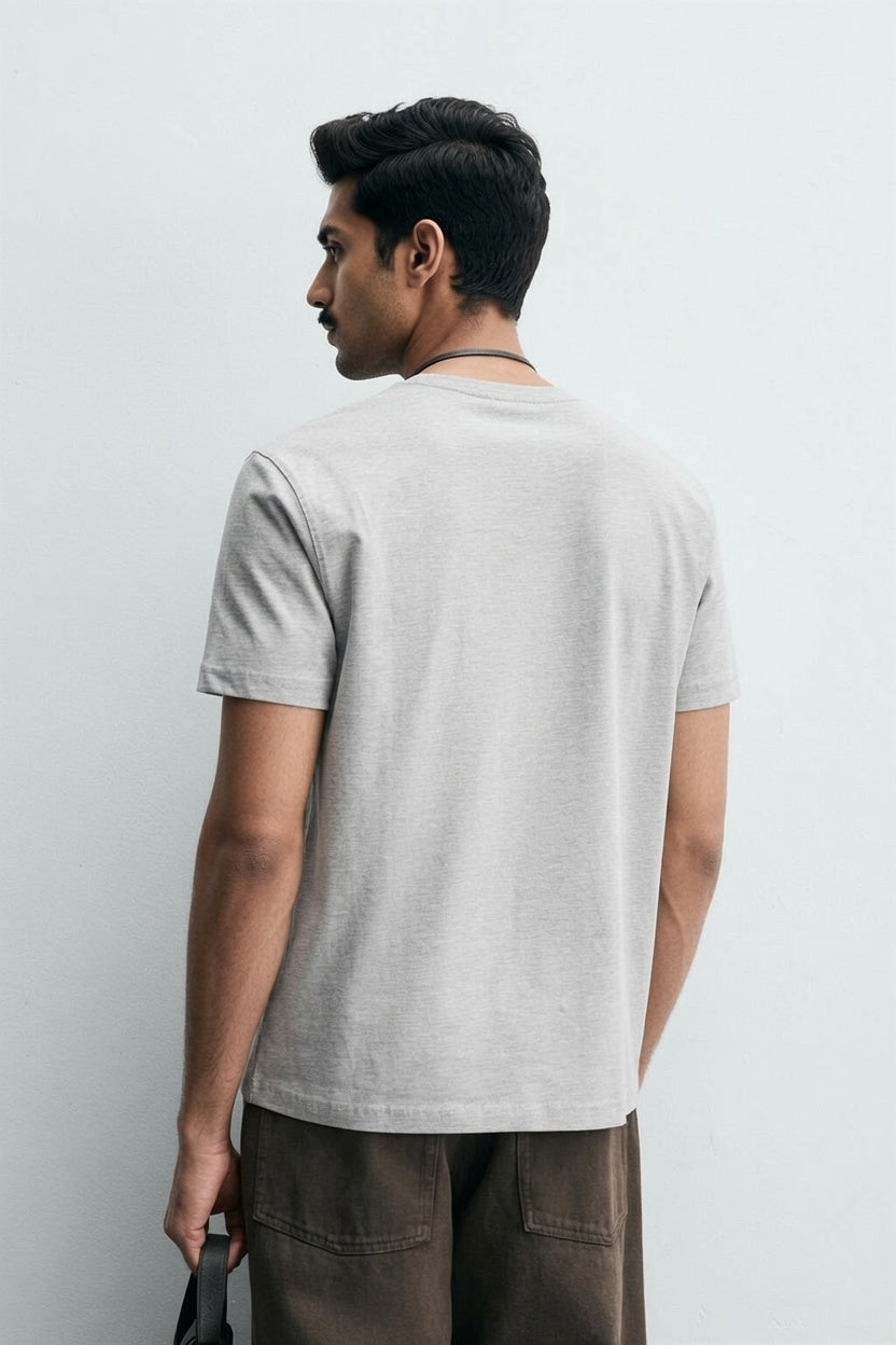 Gray Premium Cotton T-Shirt
