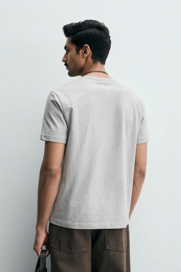 Gray Premium Cotton T-Shirt