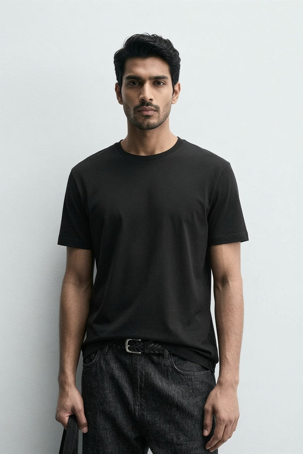 Black Premium Cotton T-Shirt