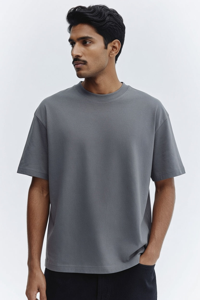 Classic Gray Premium Cotton T-Shirt