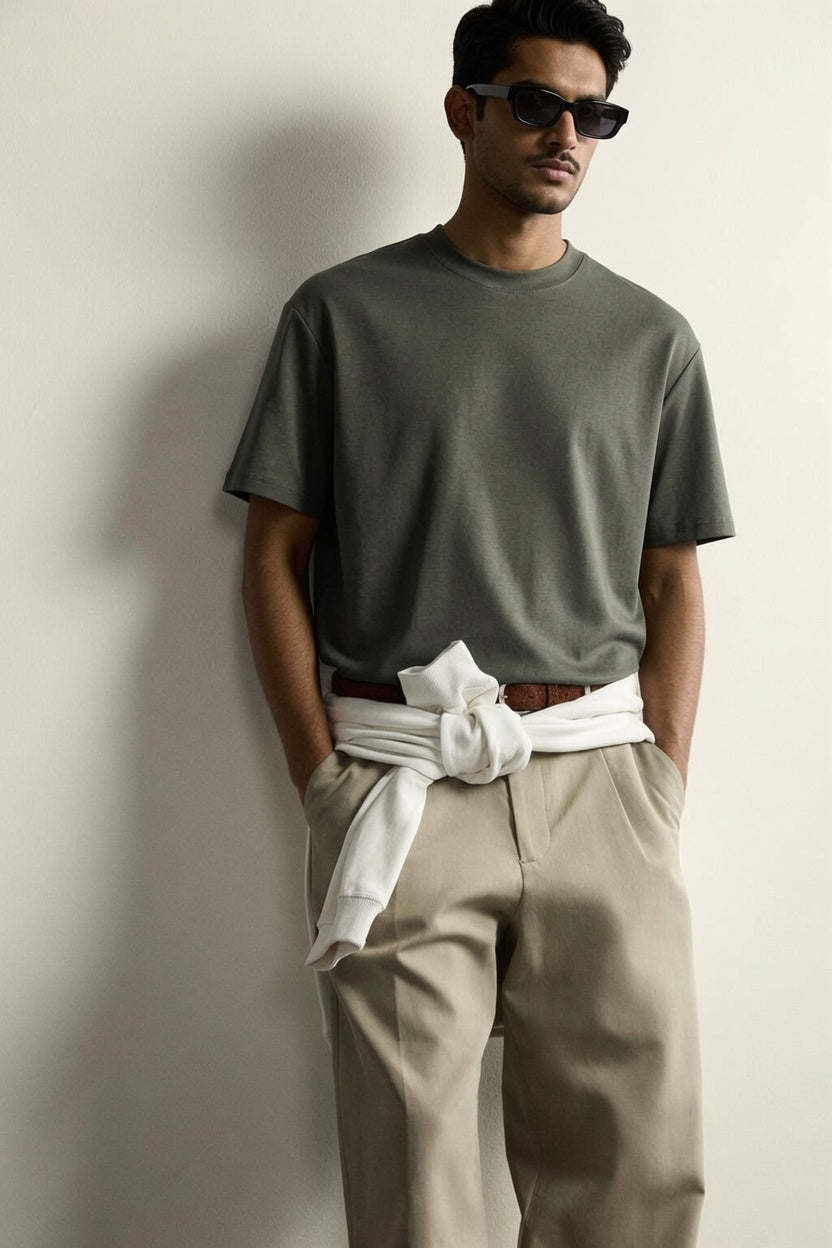 Green Premium Cotton T-Shirt