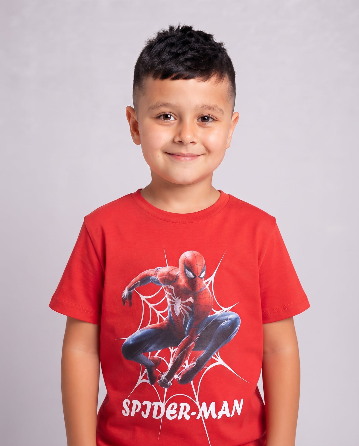 Kids premium printed t shirt- Red Main image