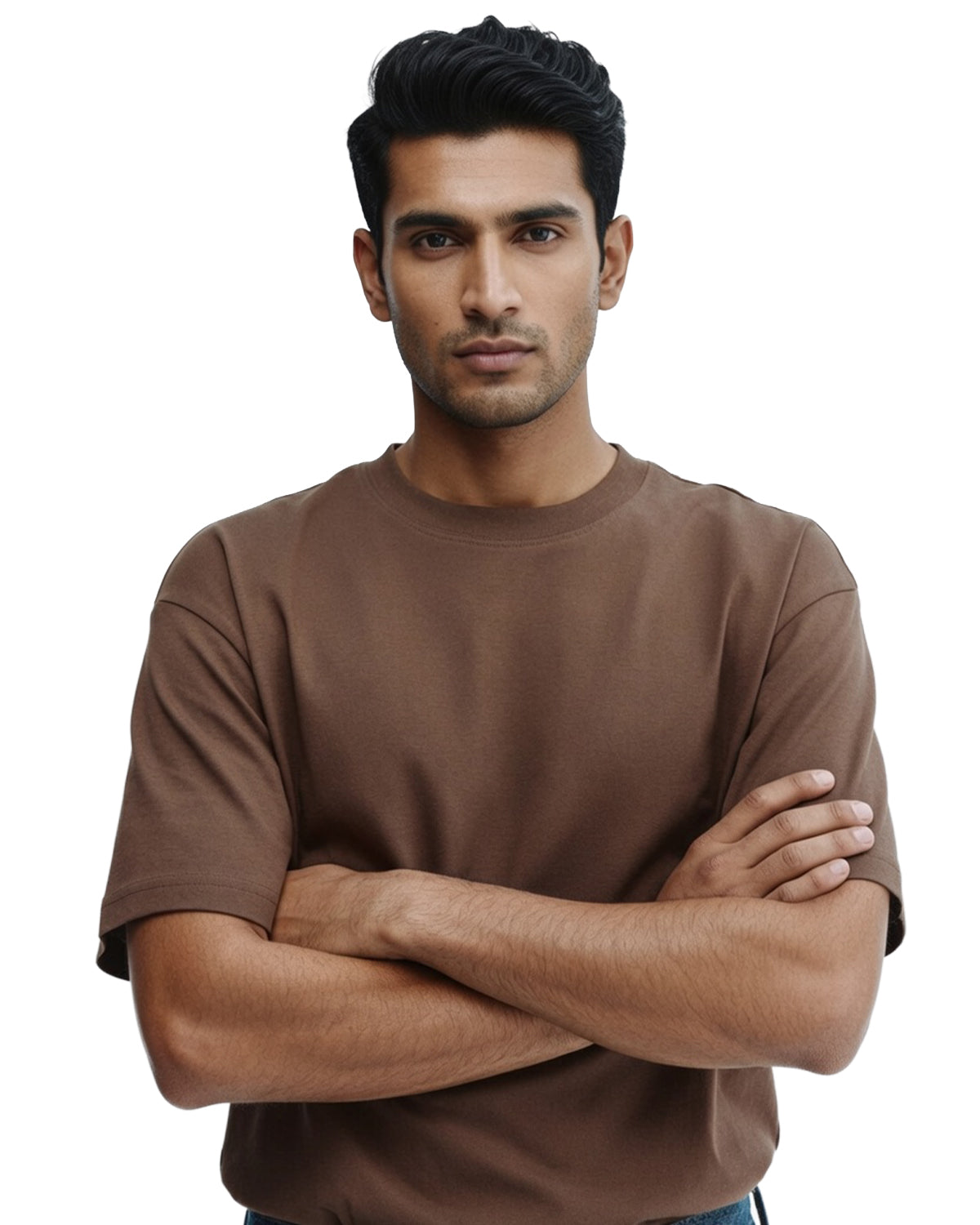 Chocolate Brown Premium Cotton T-Shirt