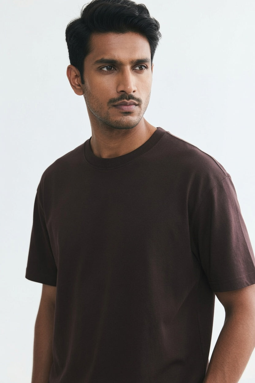 Brown Premium Cotton T-Shirt