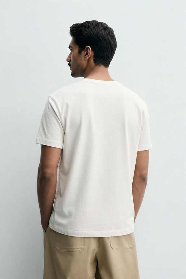 White Premium Cotton T-Shirt