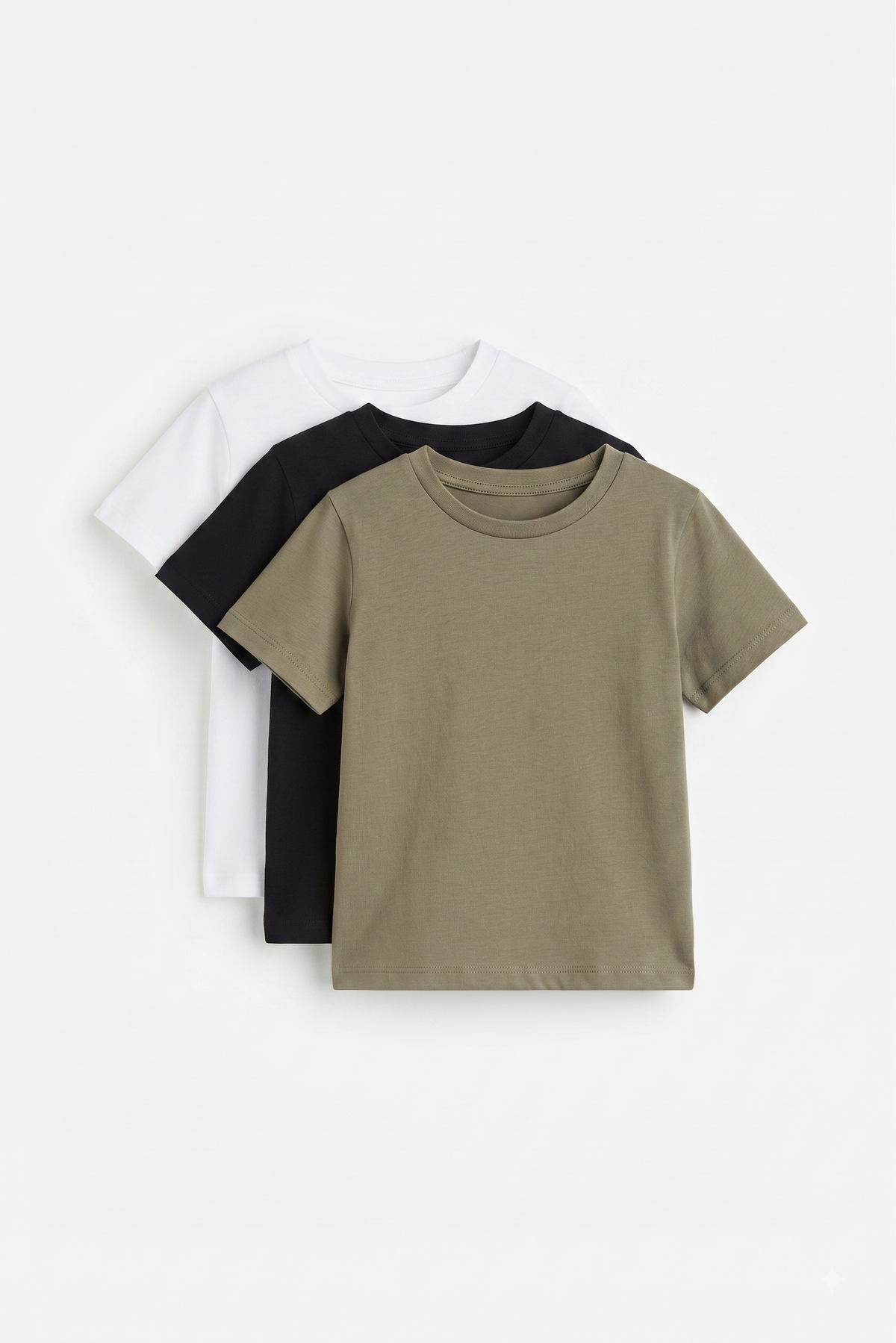 Kids Premium Cotton T-Shirt 3-Pack KD01