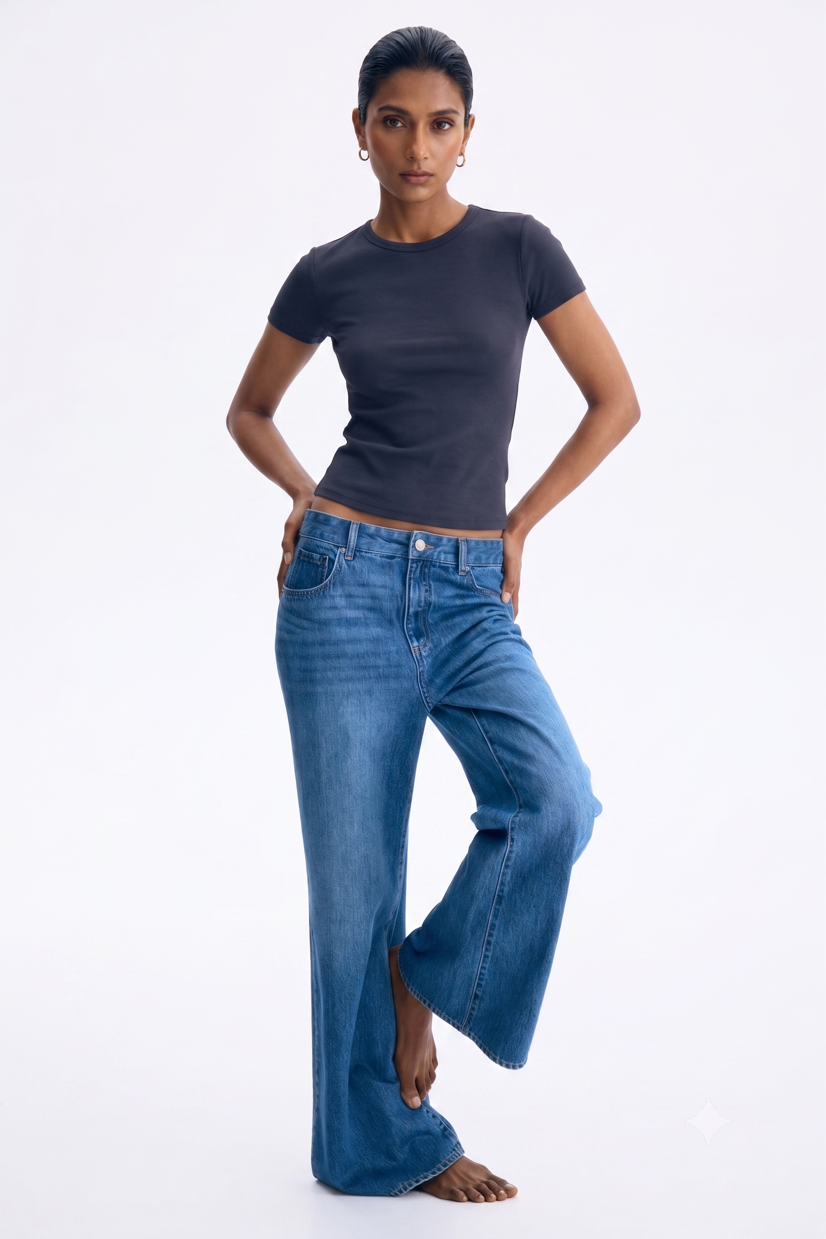 Navy Blue Premium Cotton T-Shirt Secondary image