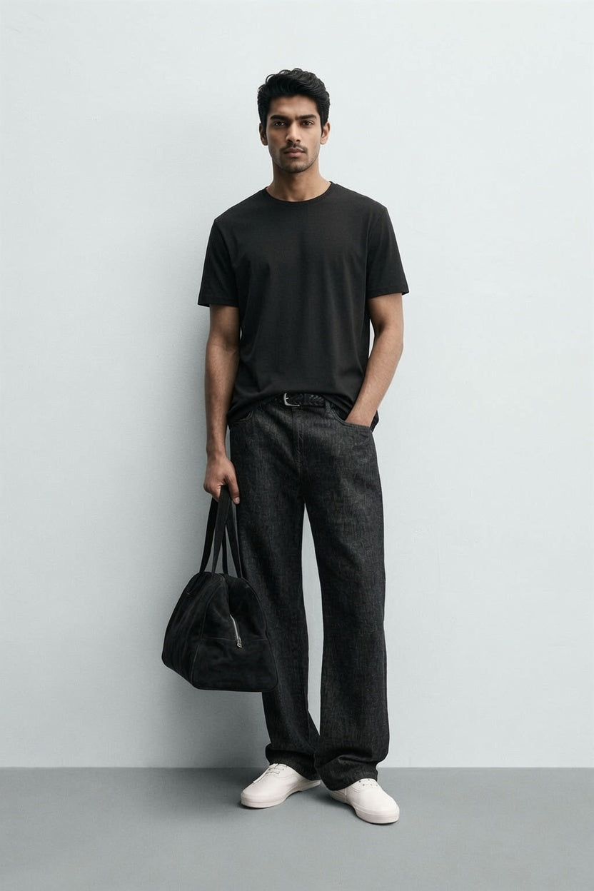 Black Premium Cotton T-Shirt Secondary image